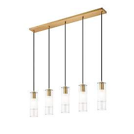 Image5 of Alton by Z-Lite Modern Gold 5 Light Linear Chandelier more views