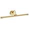 Alton Large LED Picture Light Brushed Brass