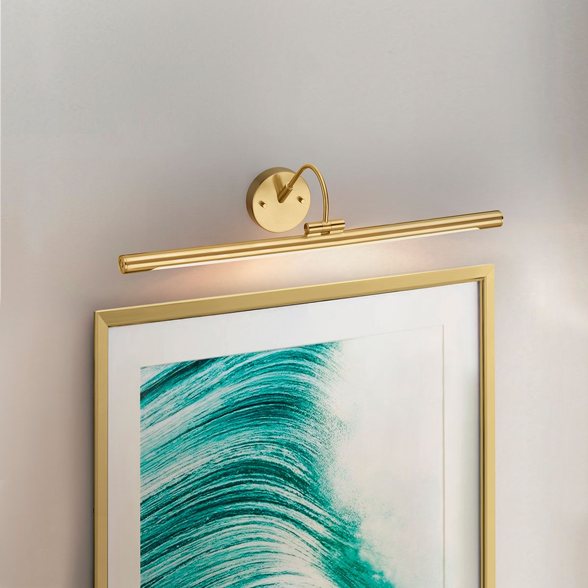 Image 2 Alton Large LED Picture Light Brushed Brass more views