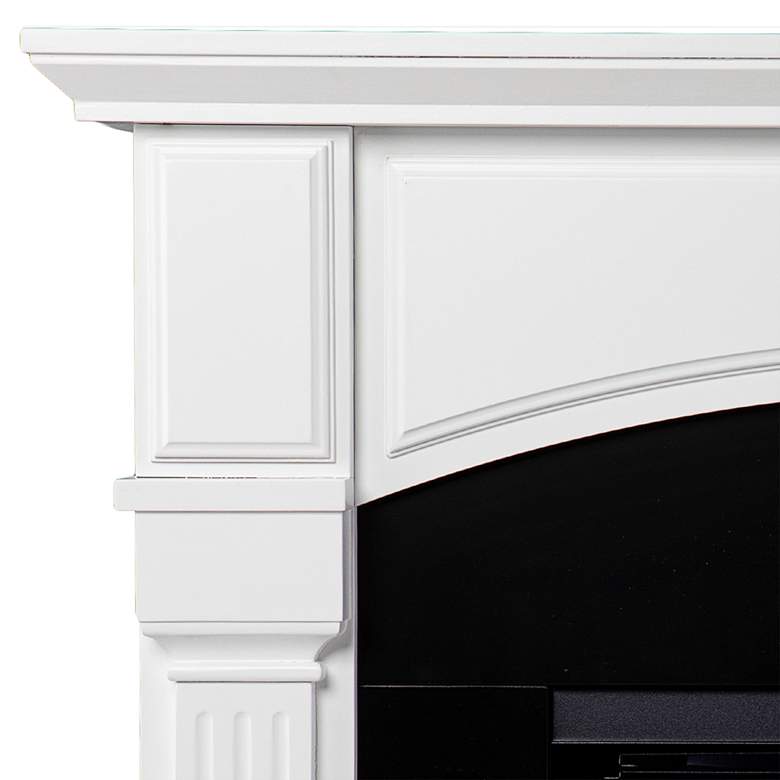 Image 3 Altonette 48 inch Wide White Black Electric Fireplace more views