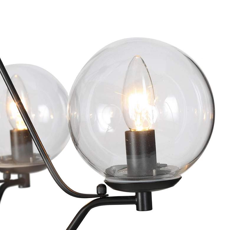 Image 2 Altris 22 1/2" Wide Black Metal 5-Light Candle Chandelier more views
