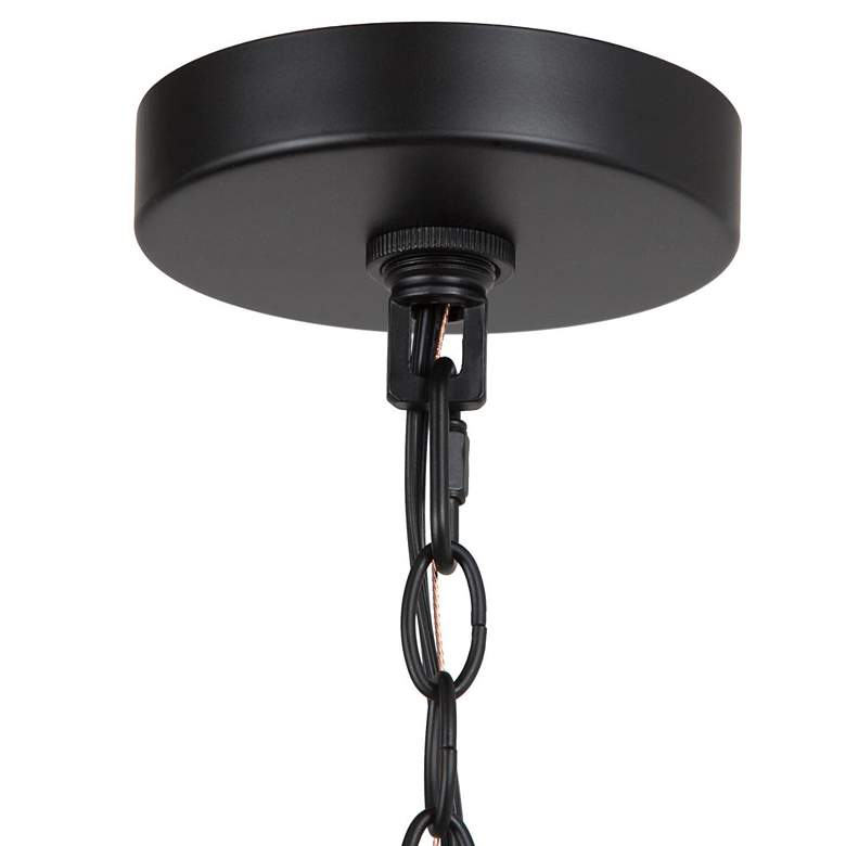 Image 4 Altris 22 1/2" Wide Black Metal 5-Light Candle Chandelier more views