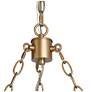 3_Altris 24.8" Wide Black And Gold 6-Light Wagon Wheel Chandelier more views
