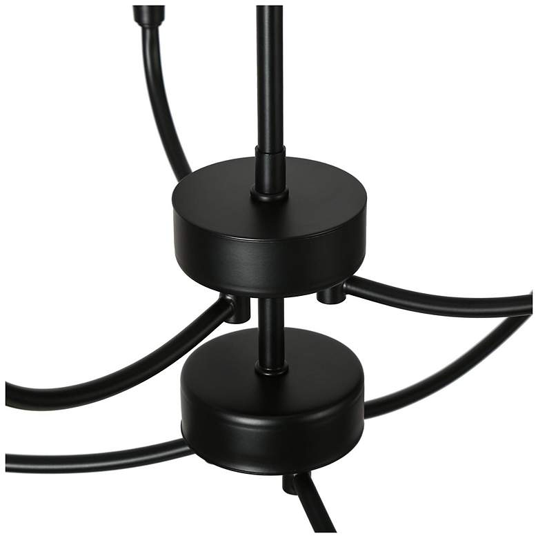 Image 4 Altris 24" Wide Black 6-Light Candle Chandelier more views