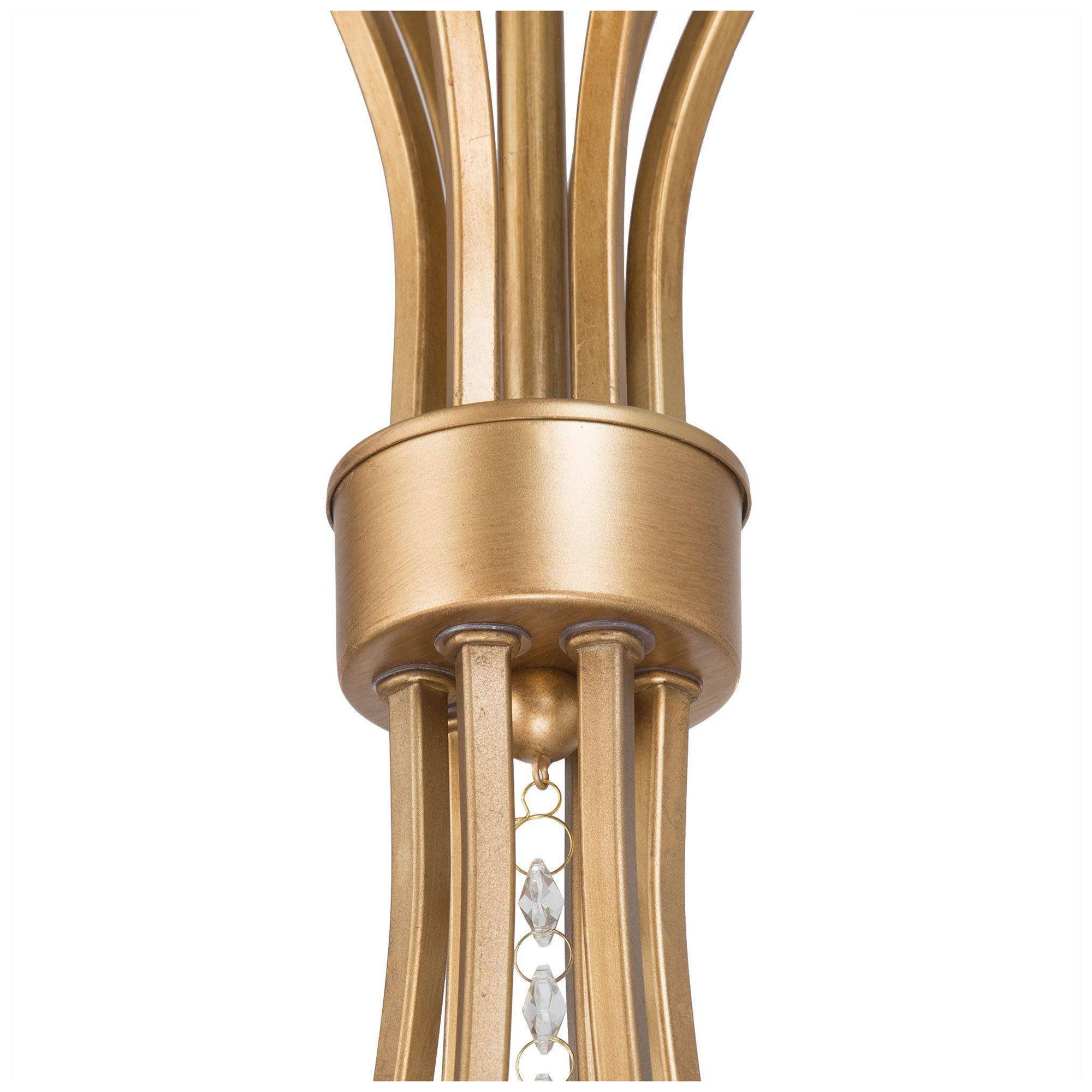 Image 3 Altris 24" Wide Gold Crystal 6-Light Chandelier more views