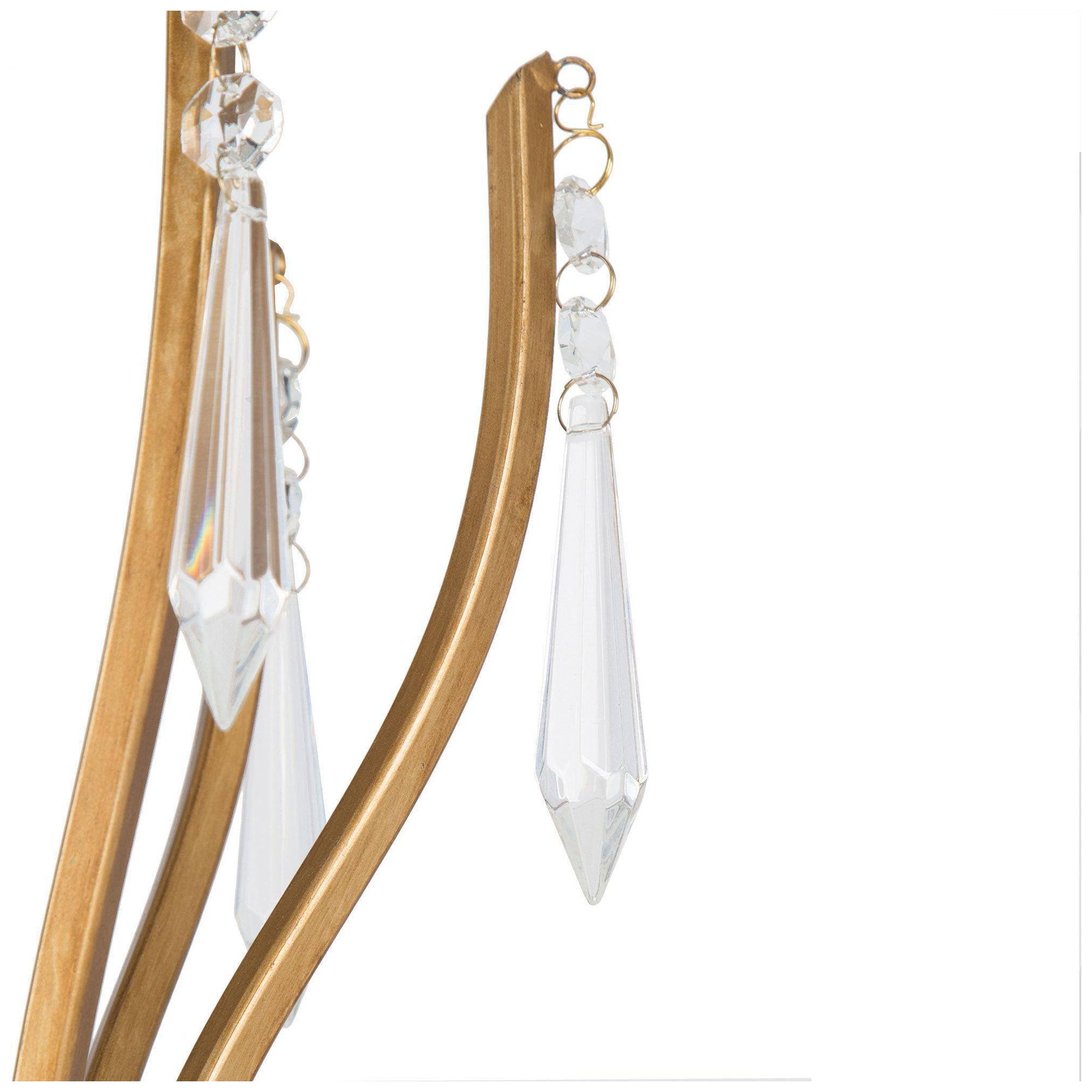 Image 4 Altris 24" Wide Gold Crystal 6-Light Chandelier more views