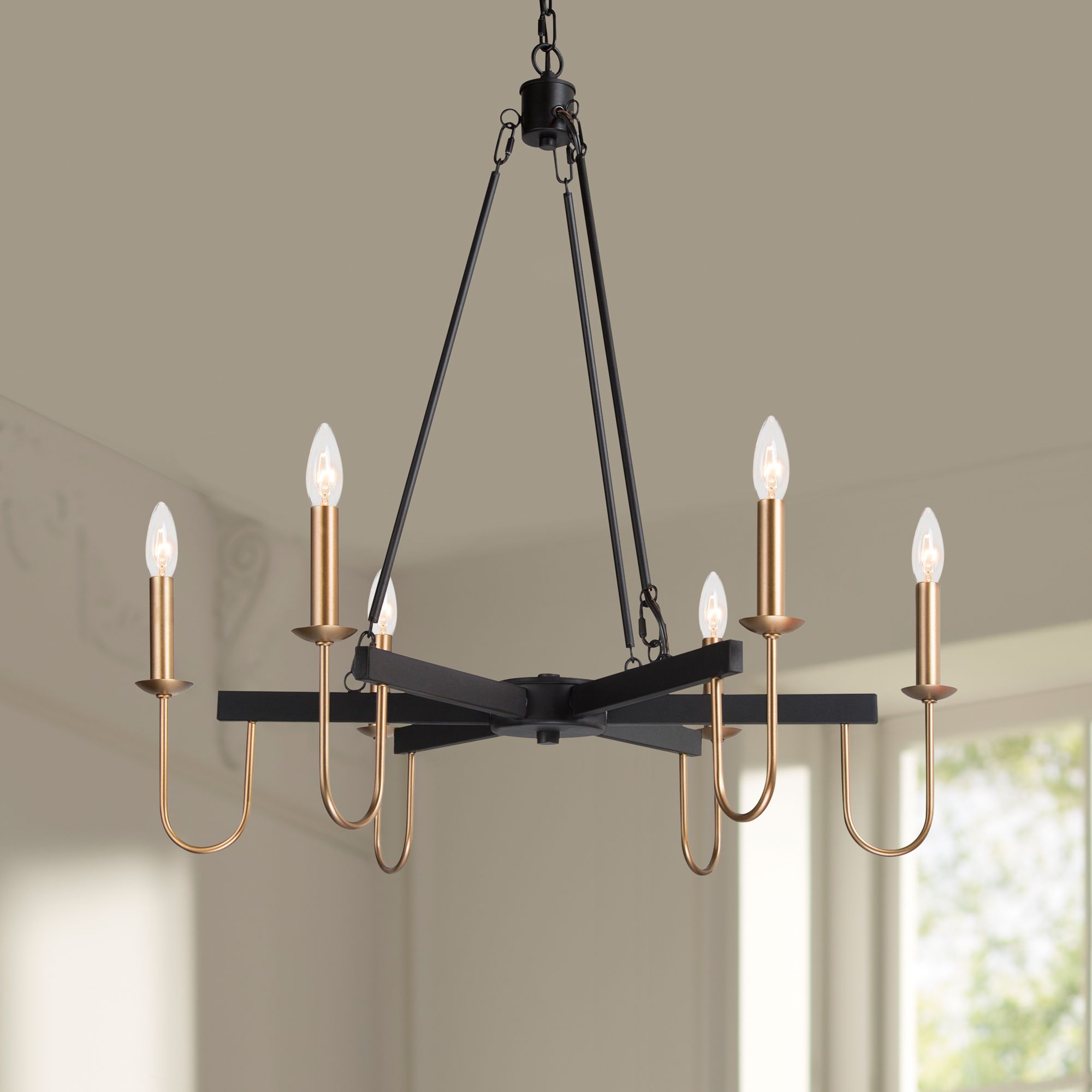 Lamps plus deals black chandelier