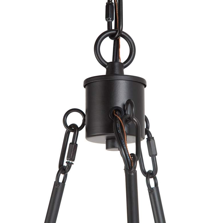 Image 4 Altris 28" Wide Black and Gold 6-Light Chandelier more views