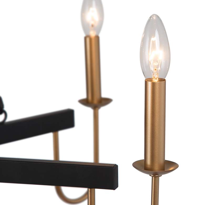 Image 6 Altris 28" Wide Black and Gold 6-Light Chandelier more views