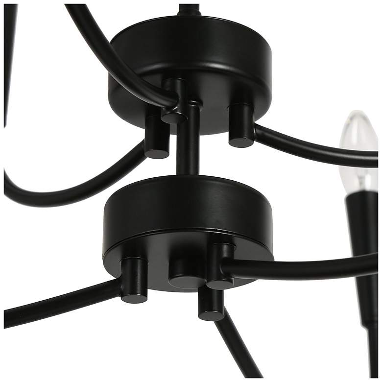 Image 4 Altris 30" Wide Black 6-Light Candle Chandelier more views