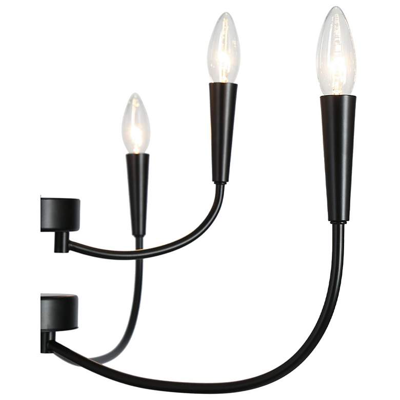 Image 5 Altris 30" Wide Black 6-Light Candle Chandelier more views