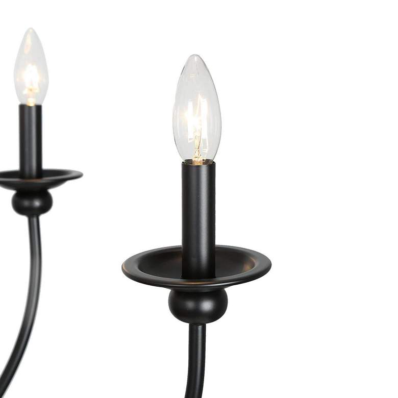 Image 2 Altris 30 inch Wide Black 9-Light 2-Tier Candle Chandelier more views