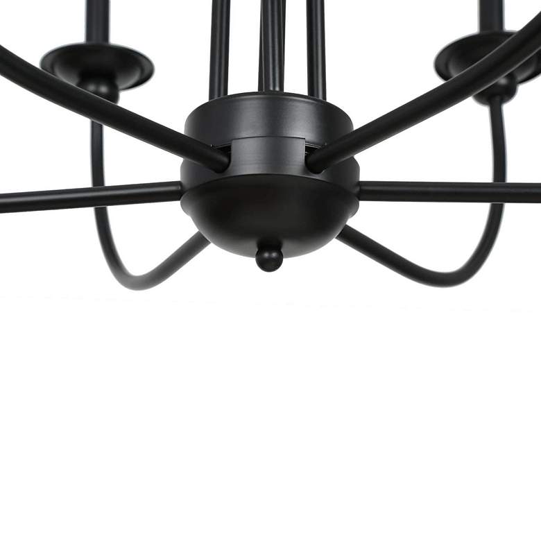 Image 4 Altris 30" Wide Black 9-Light 2-Tier Candle Chandelier more views