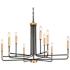 Altris 38.6" Wide Black Gold 9-Light Chandelier