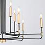 Thumbnail3 of Altris 38.6" Wide Black Gold 9-Light Chandelier more views