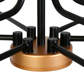 Image5 of Altris 38.6" Wide Black Gold 9-Light Chandelier more views