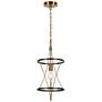 Altris 9.4" Wide Black Gold 1-Light Pendant Light