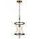 Altris 9.4" Wide Black Gold 1-Light Pendant Light