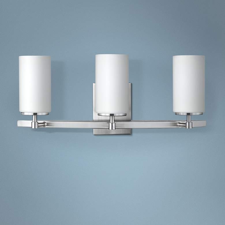 Image 1 Alturas 22" Wide Brushed Nickel 3-Light Bath Light