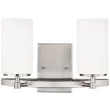 Alturas 9&quot; High Brushed Nickel 2-Light Wall Sconce