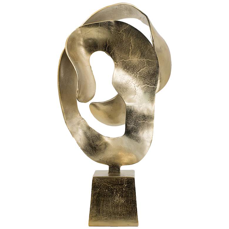 Image 1 Alu 24.6 inch Bright Gold Sculpture