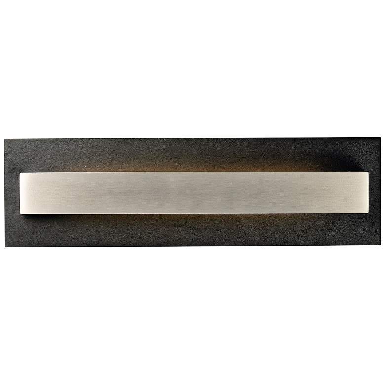 Image 1 Alumilux 18"H Black w/ Satin Aluminum LED Outdoor Wall Light