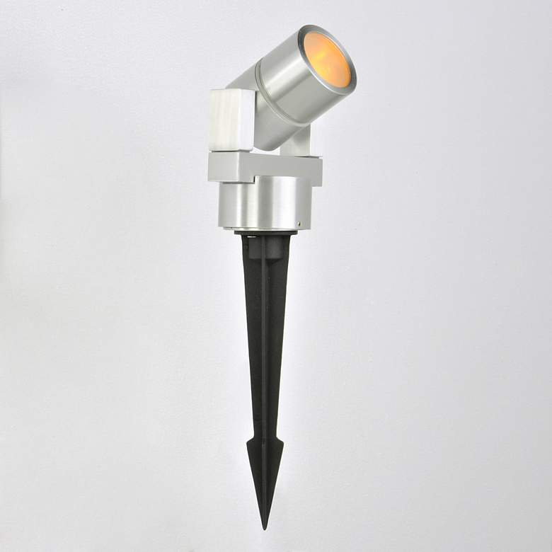 Image 5 Alumilux 3 3/4"H Satin Aluminum LED Landscape Spot Light more views