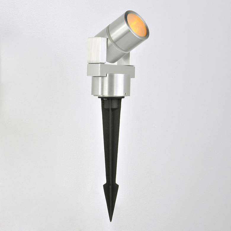 Image 5 Alumilux 3 3/4 inchH Satin Aluminum LED Landscape Spot Light more views