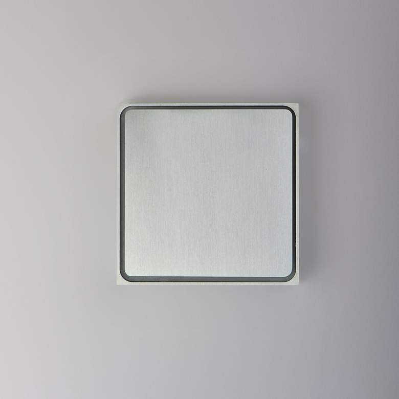 Image 4 Alumilux AL 4 1/2"H Satin Aluminum LED Outdoor Wall Light more views