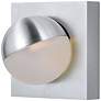 Alumilux AL 4 1/4"H Spherical Satin Aluminum LED Wall Sconce