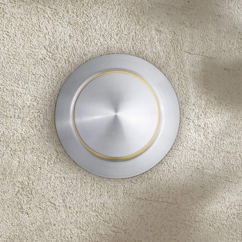 Image 1 Alumilux AL 6 1/4"H Satin Aluminum LED Outdoor Wall Light
