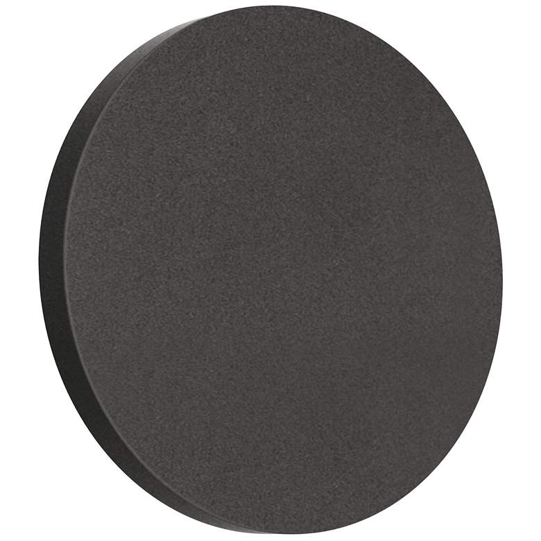 Image 1 Alumilux Landscape 6 3/4"H Black LED Dish Outdoor Wall Light
