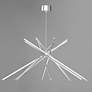 3_Aluminux Aster 44 1/2"W Satin Aluminum 8-Light LED Pendant more views