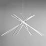 4_Aluminux Aster 44 1/2"W Satin Aluminum 8-Light LED Pendant more views