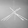 5_Aluminux Aster 44 1/2"W Satin Aluminum 8-Light LED Pendant more views
