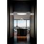 Aluminux Aster 44 1/2"W Satin Aluminum 8-Light LED Pendant