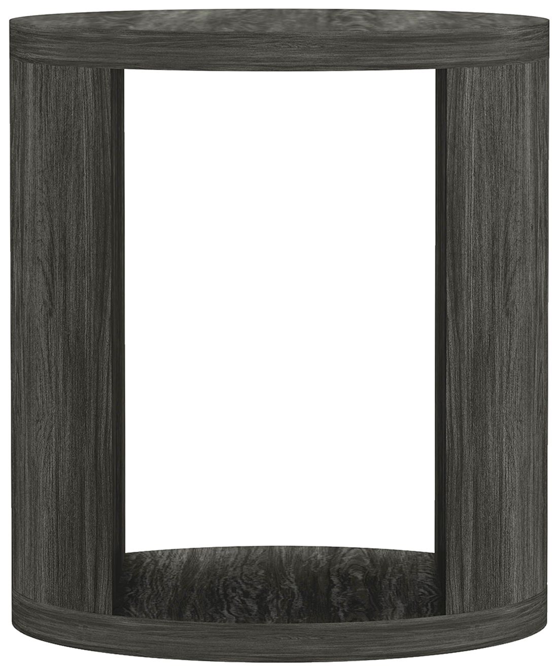Image 3 Alure Contemporary 20"  End Table in Charcoal more views
