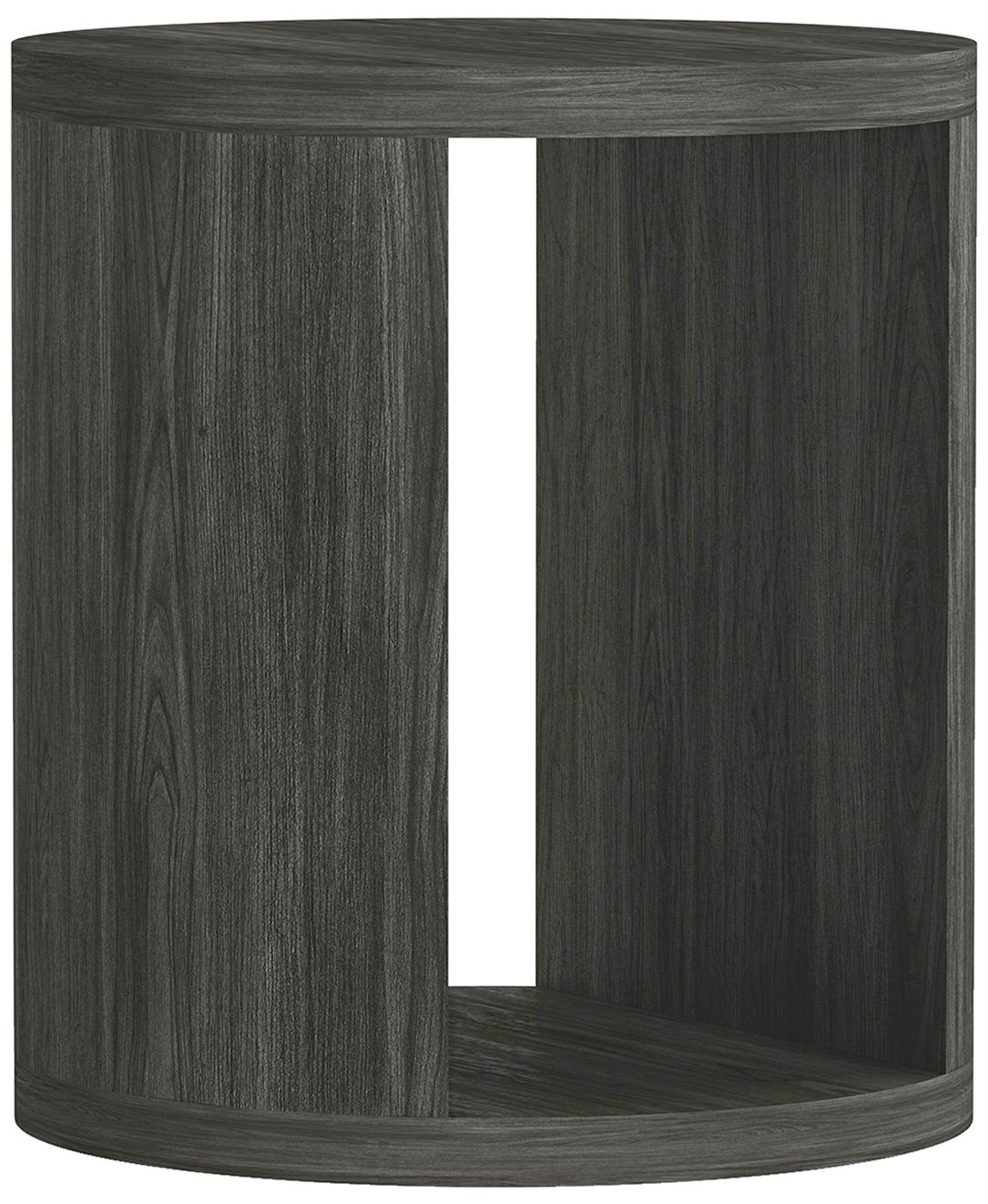 Image 7 Alure Contemporary 20"  End Table in Charcoal more views