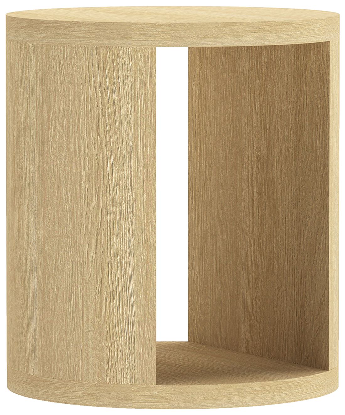 Image 7 Alure Contemporary 20"  End Table in Natural Oak more views