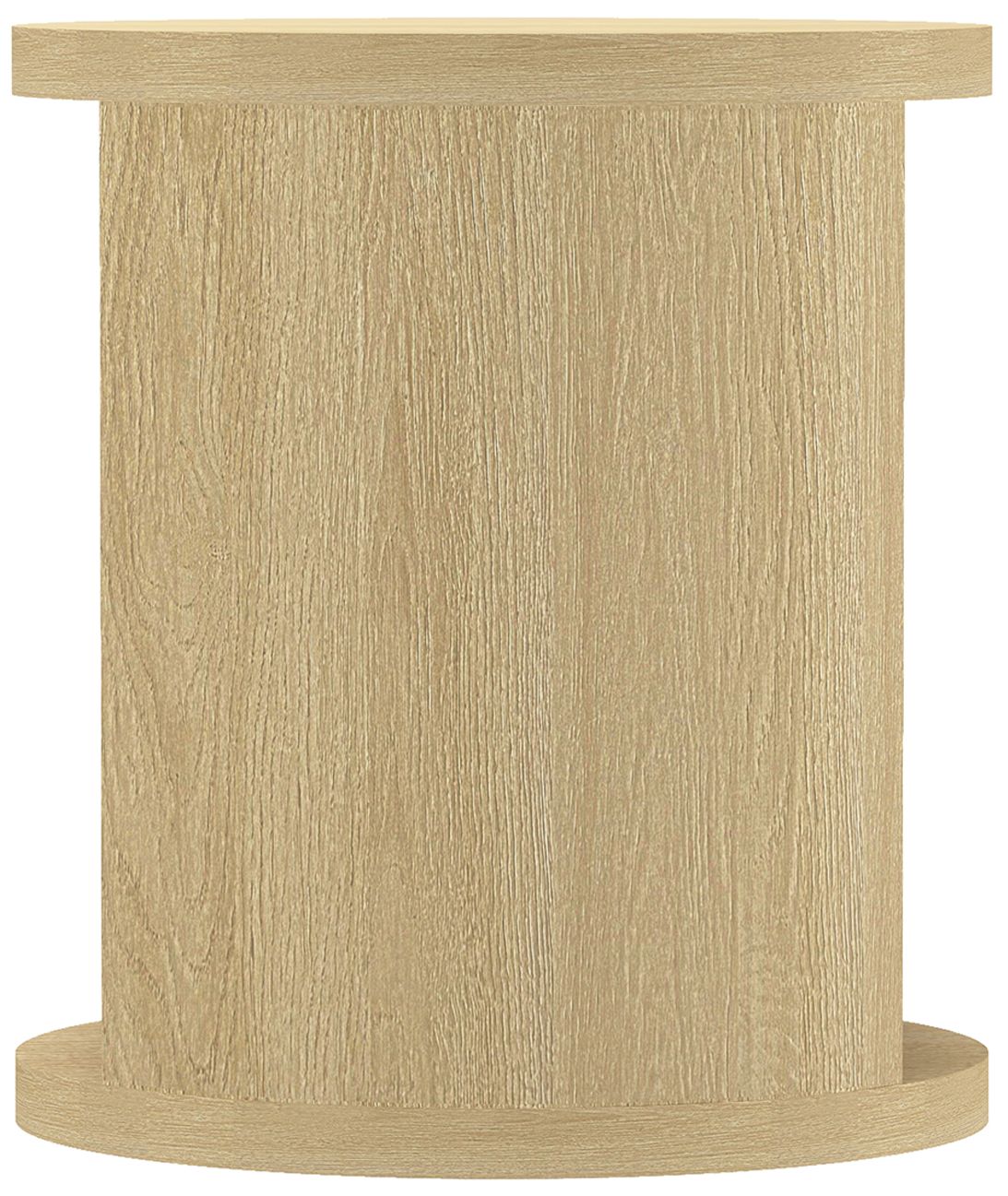 Alure Contemporary 20"  End Table in Natural Oak