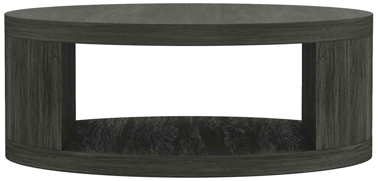 Image 2 Alure Contemporary 36" Round Coffee Table in Charcoal