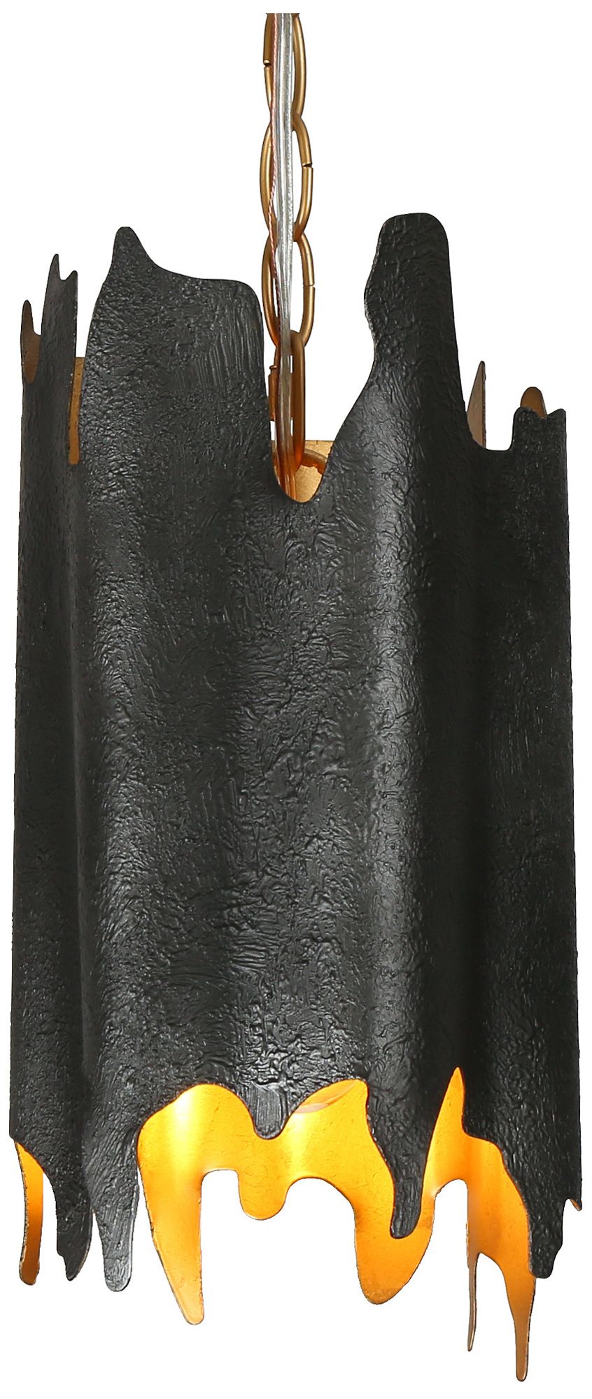 Alutal 1-Light Black Gold Pendant Light - Made to Order