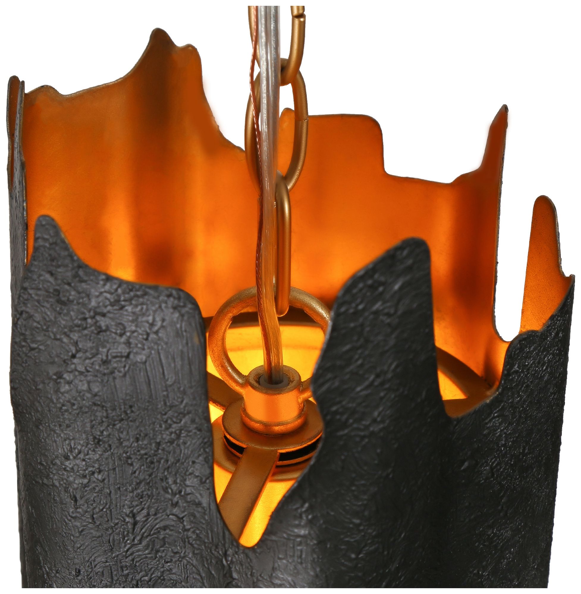 Alutal 1-Light Black Gold Pendant Light - Made to Order