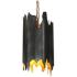 Alutal 1-Light Black Gold Pendant Light
