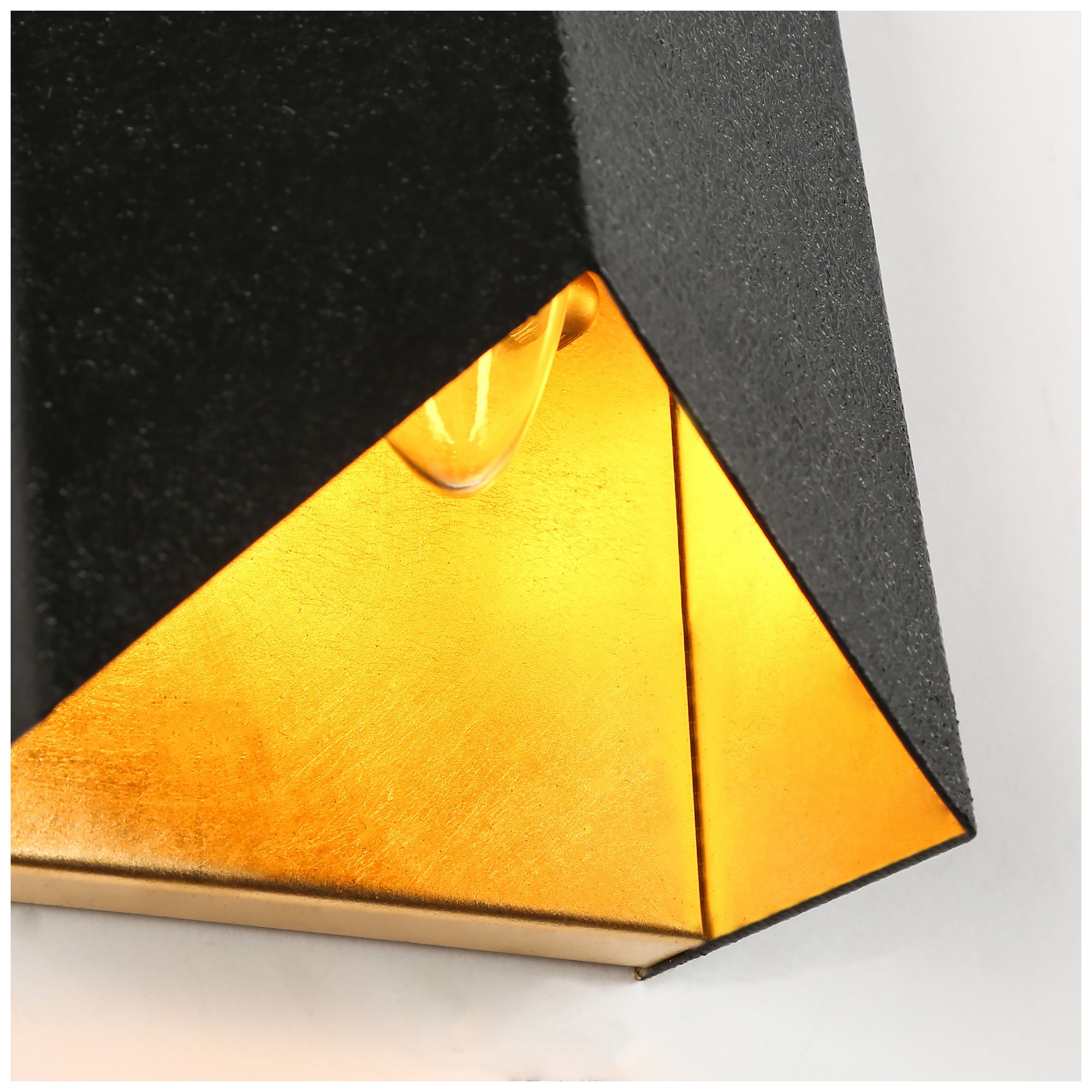 Alutal 1-Light Black Gold Wall Sconces - Made to Order