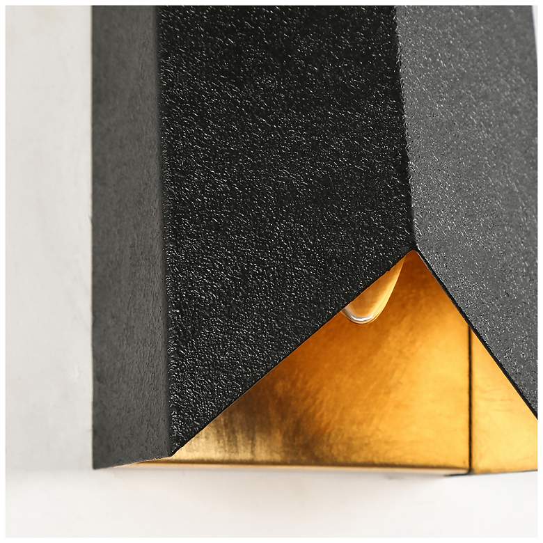Image 4 Alutal 1-Light Black Gold Wall Sconces more views