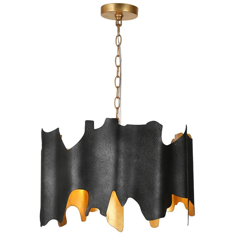Image 1 Alutal 4-Light Black Gold Chandelier