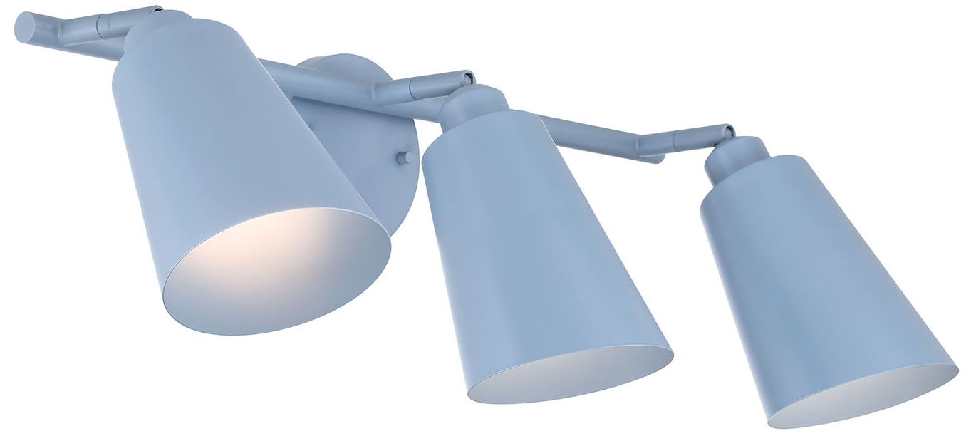 Image 4 Alvar 3-Light Harbor Blue Vanity Light more views