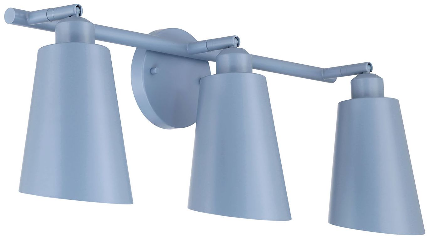 Image 5 Alvar 3-Light Harbor Blue Vanity Light more views
