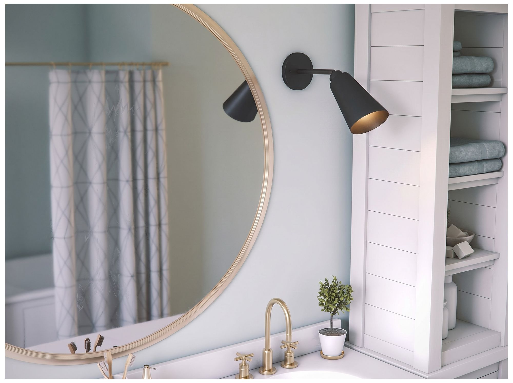Alvar Matte Black Wall Sconce